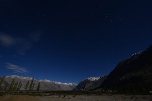 フンダル村で撮影した夜空