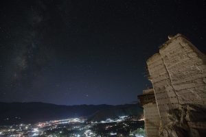 Tsemo Maitreya Temple・ツェモゴンパからの夜景